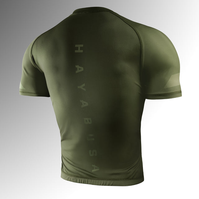 Rashguard Hayabusa Core Maniche Corte – Verde Scuro