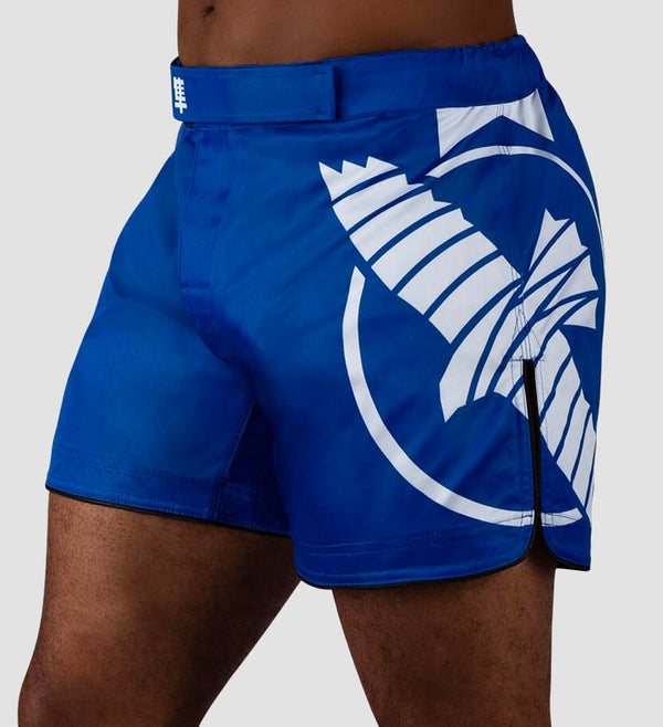 Hayabusa MMA Shorts Icon - Blauw/Wit