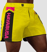 Hayabusa MMA Broekje Icon - Geel/Blauw/Roze - Shorts