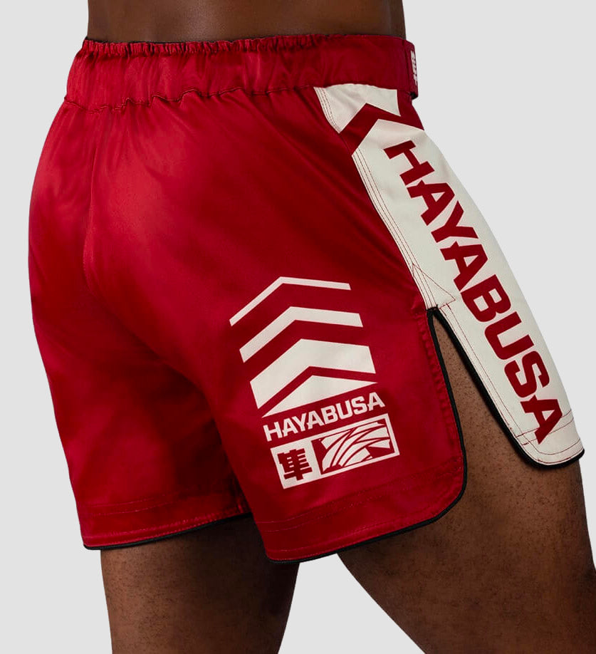 Hayabusa MMA Broekje Icon - Rood/Wit - Shorts