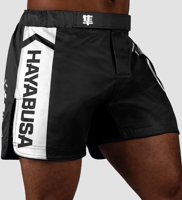 Spodenki MMA Hayabusa Icon – Czarne/Białe