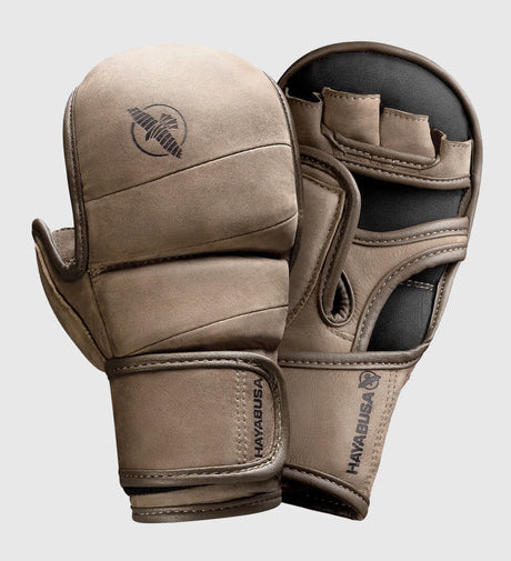 Hayabusa MMA Handschoenen T3 LX Hybrid - Vintage Bruin - MMA Handschoenen