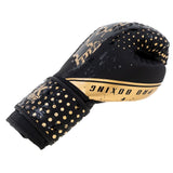 King Pro Boxing Bokshandschoenen Kids Hexagon - Zwart/Goud