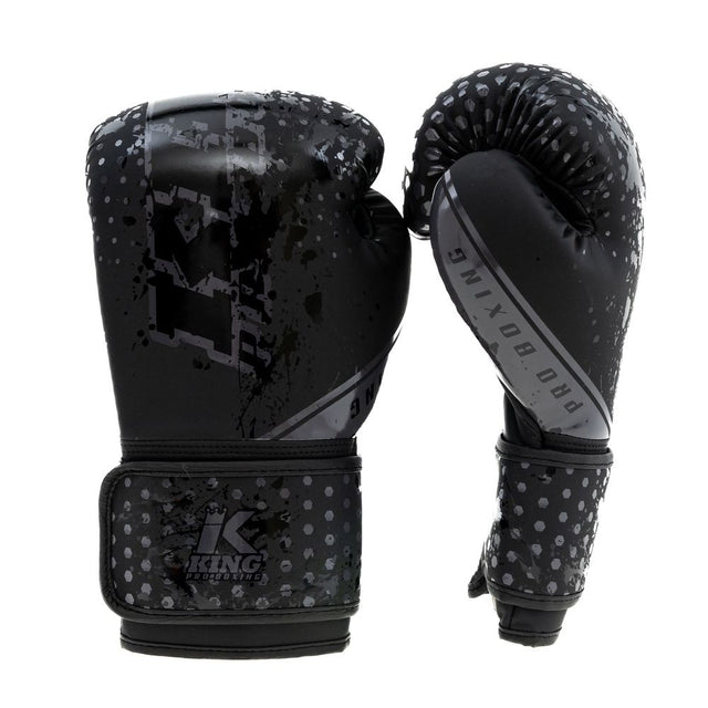 Guantes de boxeo King Pro Boxing Hexagon Niños – Negro/Negro