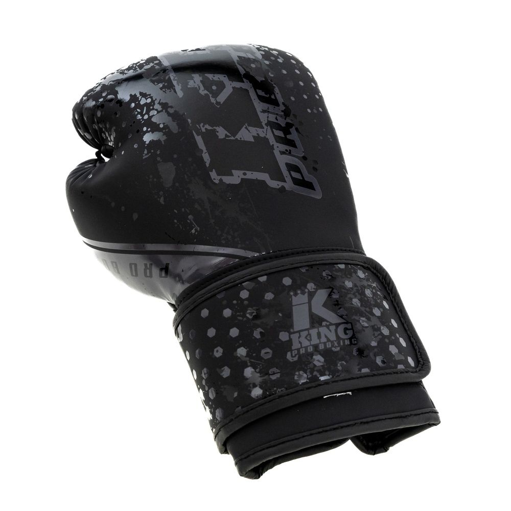 King Pro Boxing Bokshandschoenen Kids Hexagon - Zwart/Zwart