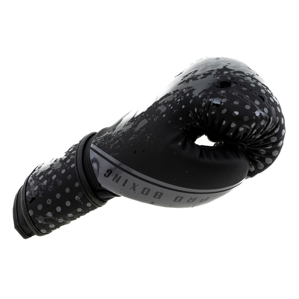 King Pro Boxing Bokshandschoenen Kids Hexagon - Zwart/Zwart