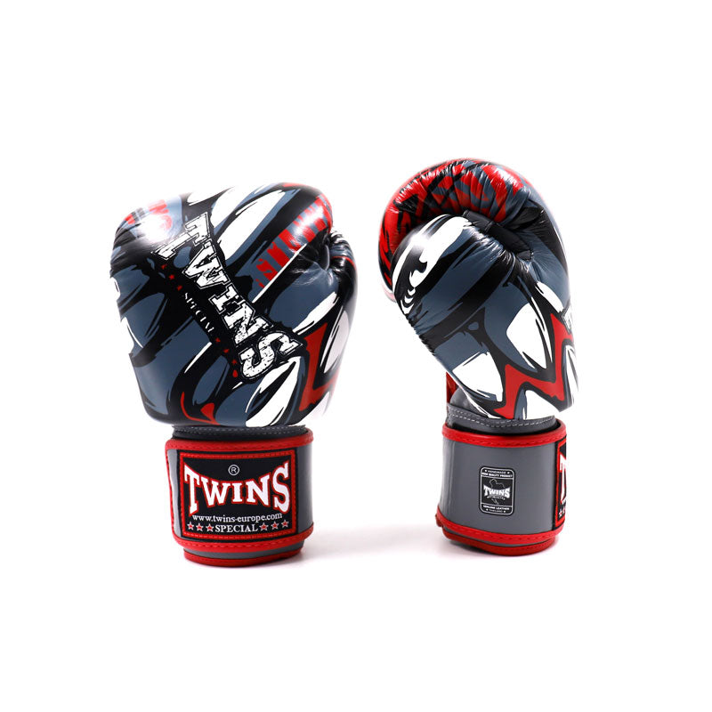 Twins Bokshandschoenen FBGVL3-55 - Grijs/Rood/Wit