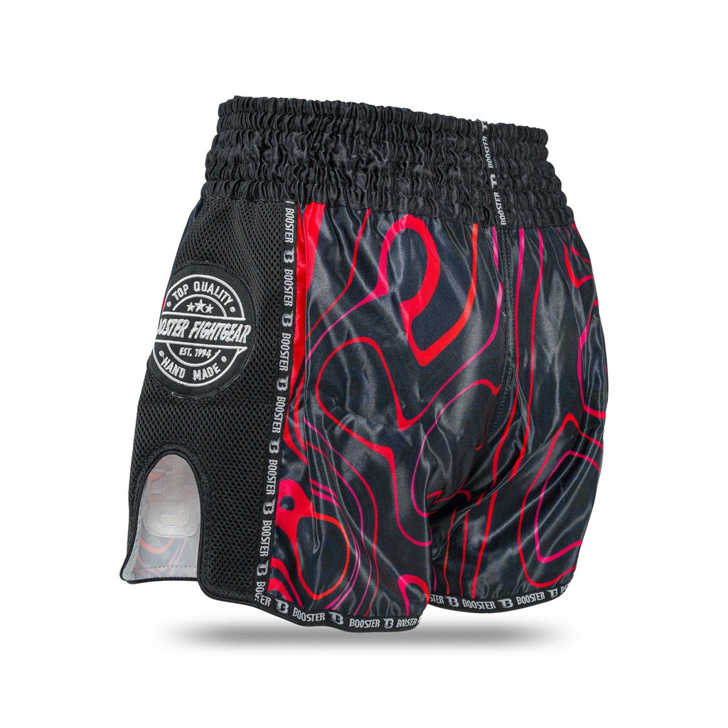 Booster Kickboks Shorts Aurora - Zwart/Rood