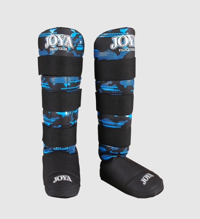 Joya Kickboks Scheenbeschermers V2 - Camo Blauw - Scheenbeschermers