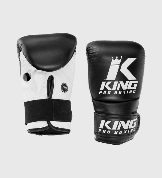 King Bokszak Handschoenen - Zwart/Wit