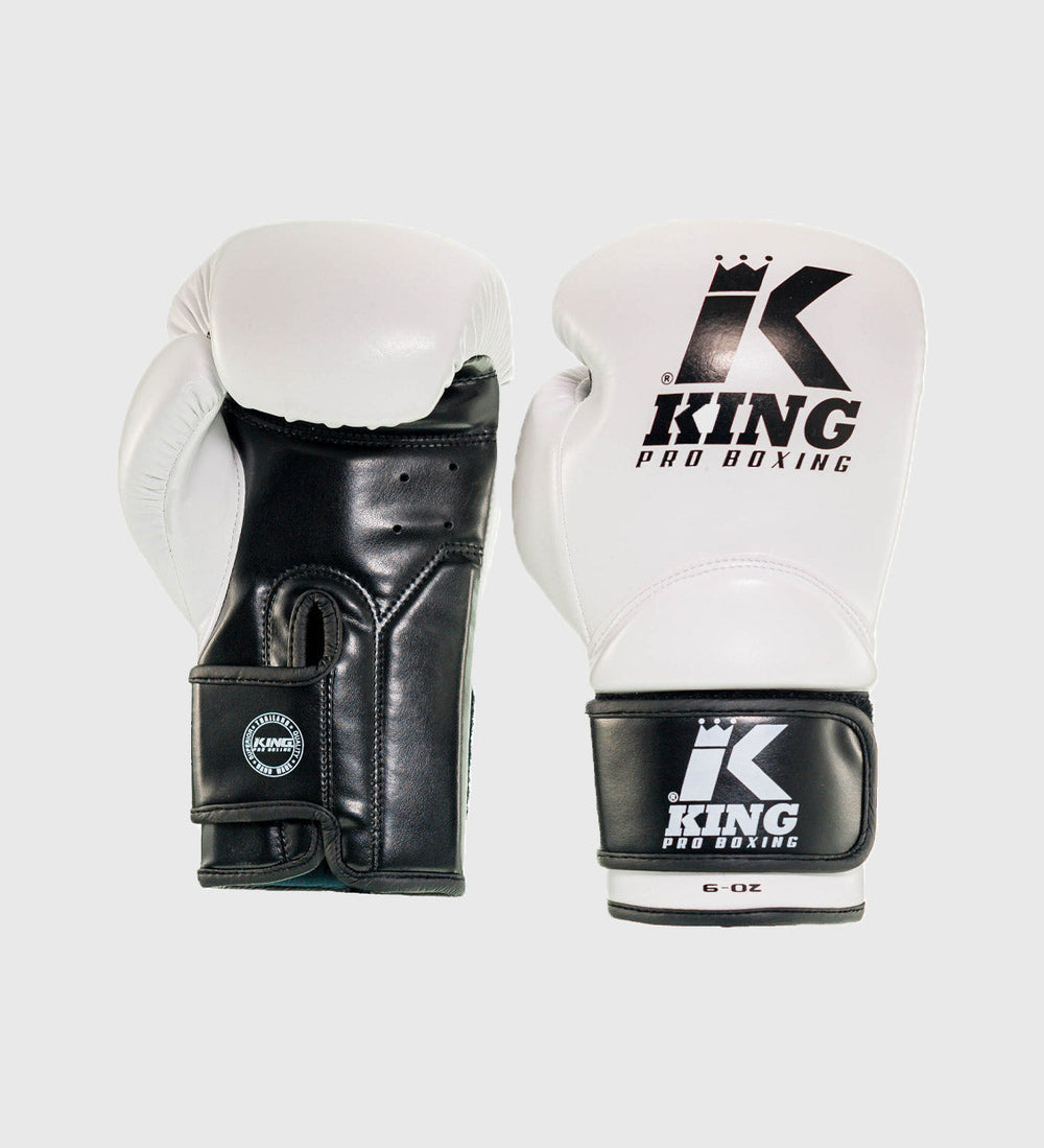 King (Kick)Bokshandschoenen Kids - Wit/Zwart - (Kick)Bokshandschoenen