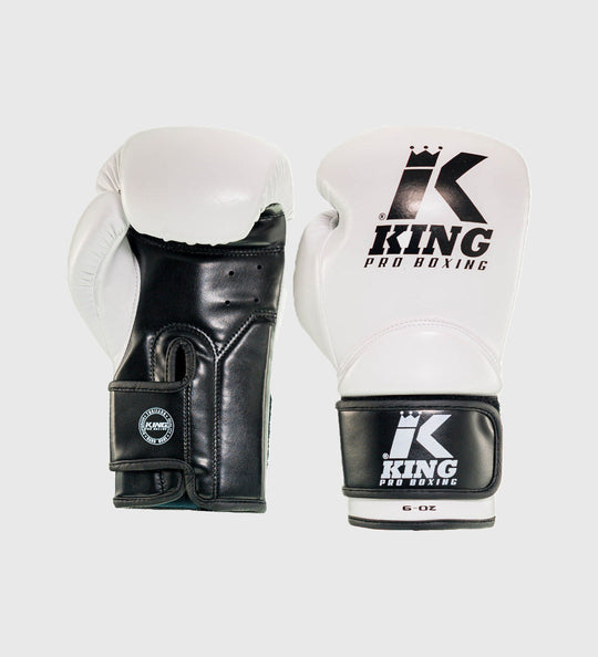 King Pro Boxing Bokshandschoenen Kids - Wit/Zwart