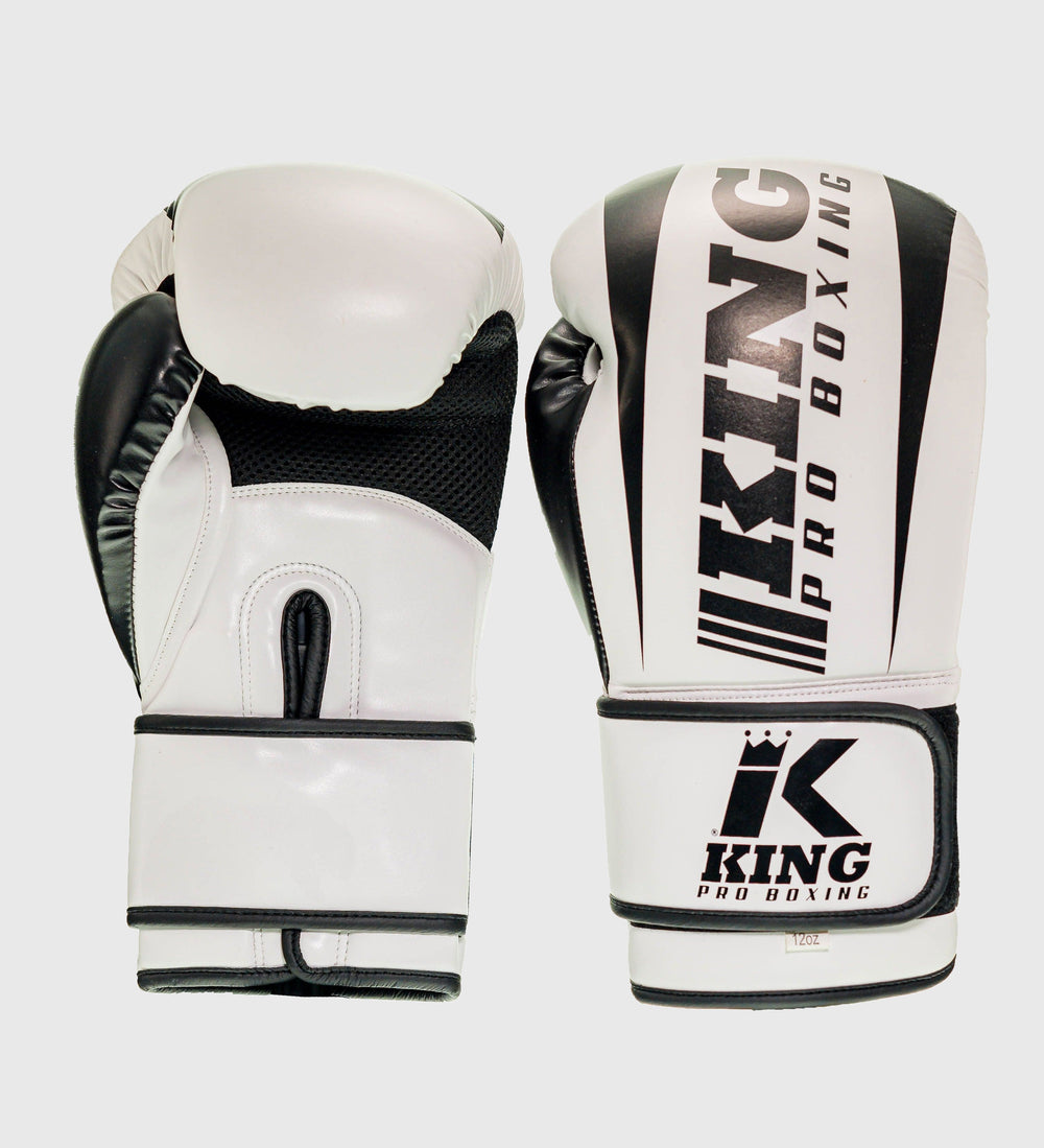 King (Kick)Bokshandschoenen Revo - Wit/Zwart - (Kick)Bokshandschoenen