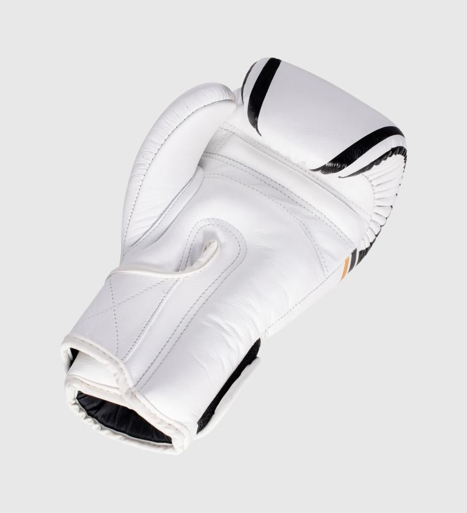 King (Kick)Bokshandschoenen Thor - Wit/Zwart/Goud - (Kick)Bokshandschoenen