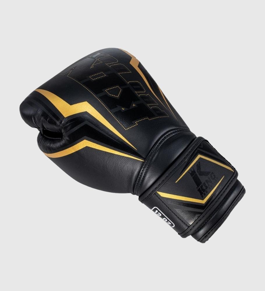 King (Kick)Bokshandschoenen Thor - Zwart/Goud - (Kick)Bokshandschoenen