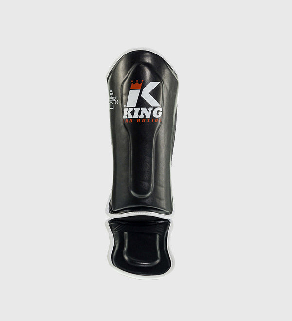 King Pro Boxing Kickboks Scheenbeschermers Kids - Zwart/Wit