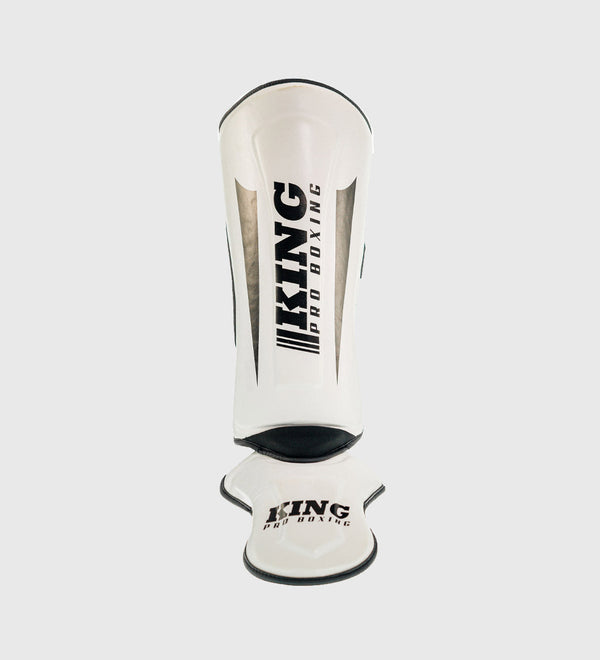 King Pro Boxing Kickboks Scheenbeschermers Revo - Wit/Zwart