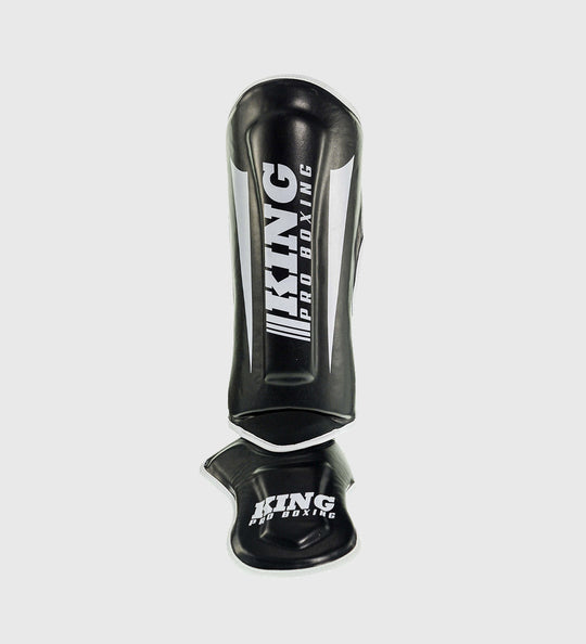 King Pro Boxing Kickboks Scheenbeschermers Revo - Zwart/Wit
