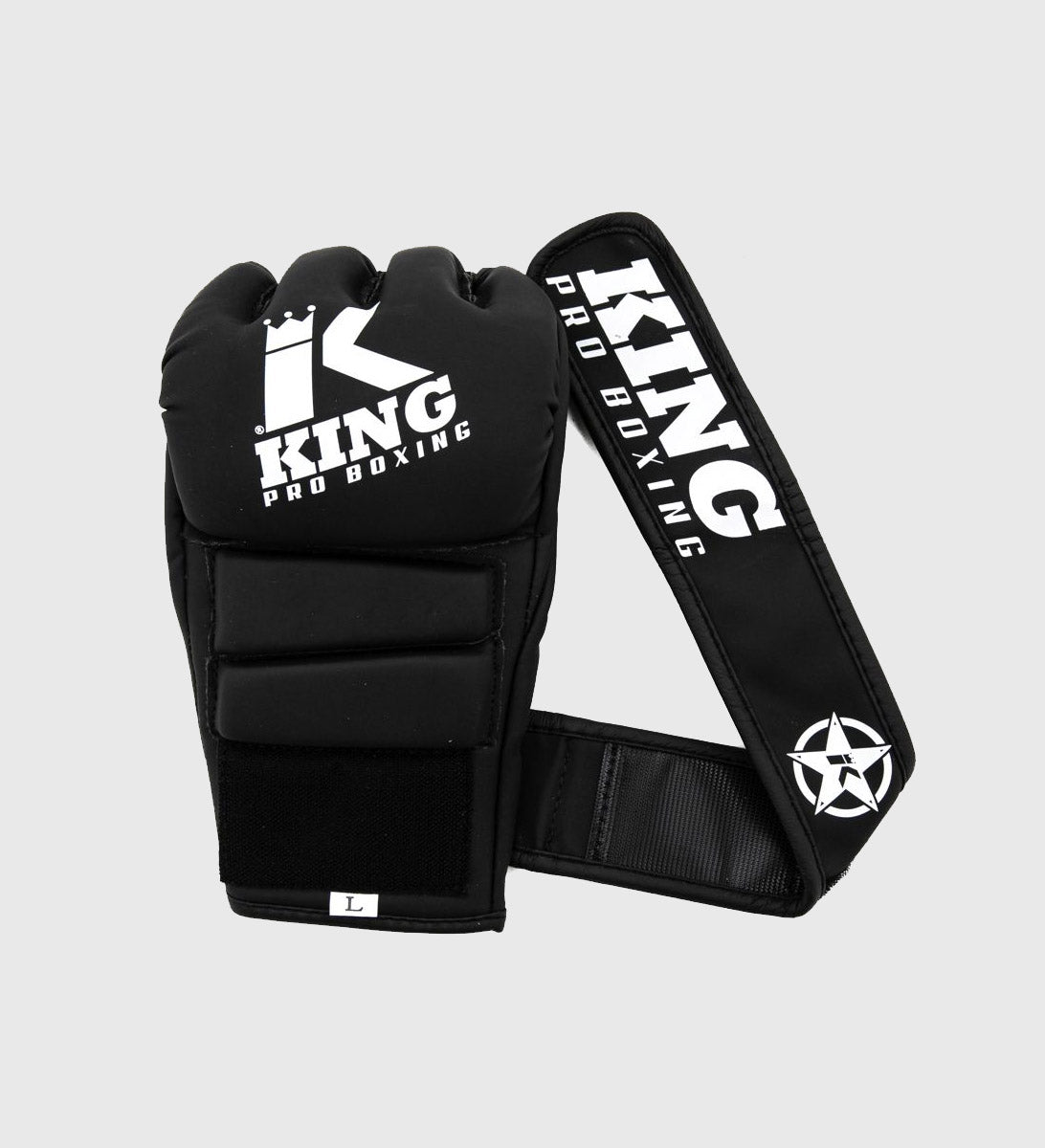 King MMA Handschoenen Revo 2 - Zwart/Wit - MMA Handschoenen