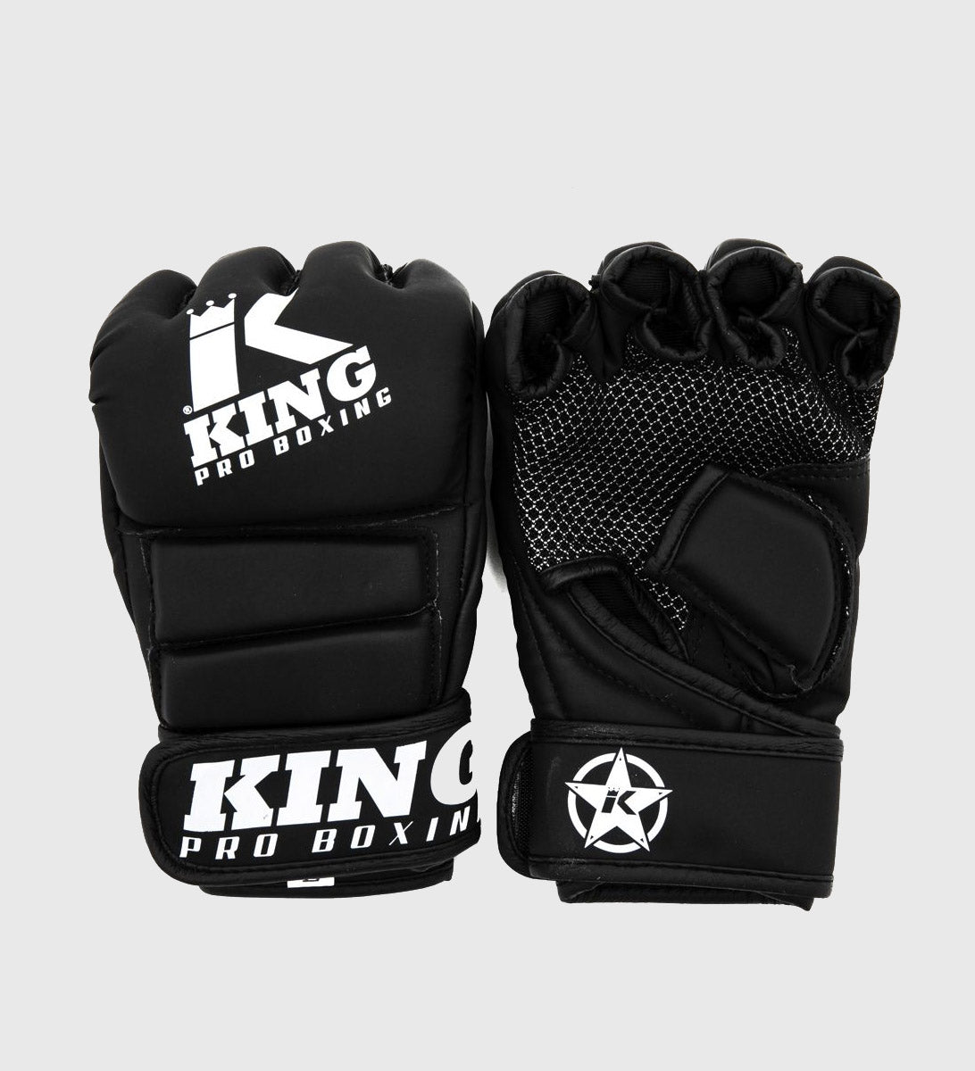 King MMA Handschoenen Revo 2 - Zwart/Wit - MMA Handschoenen