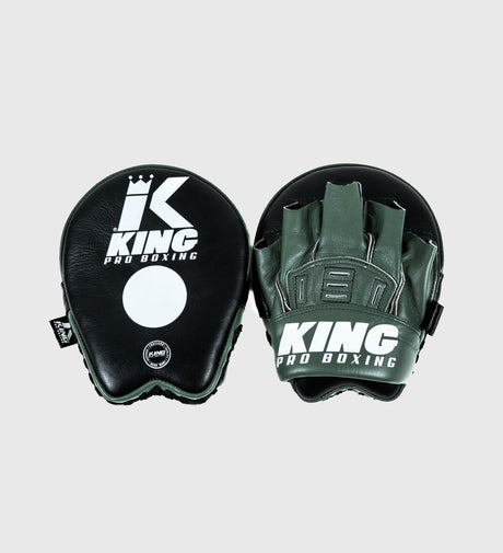 King Pro Boxing Handpads FM - Zwart/Groen/Wit - Trap & Stootkussens