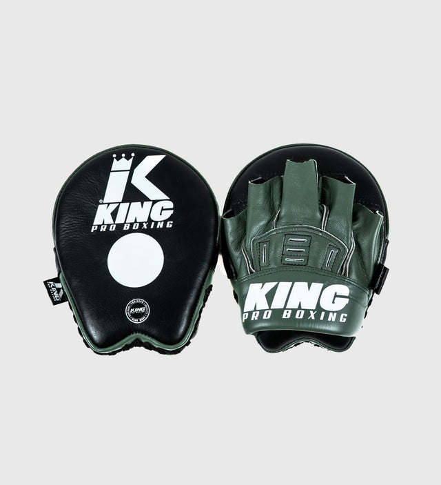 King Pro Boxing Handpads FM - Zwart/Groen/Wit - Trap & Stootkussens