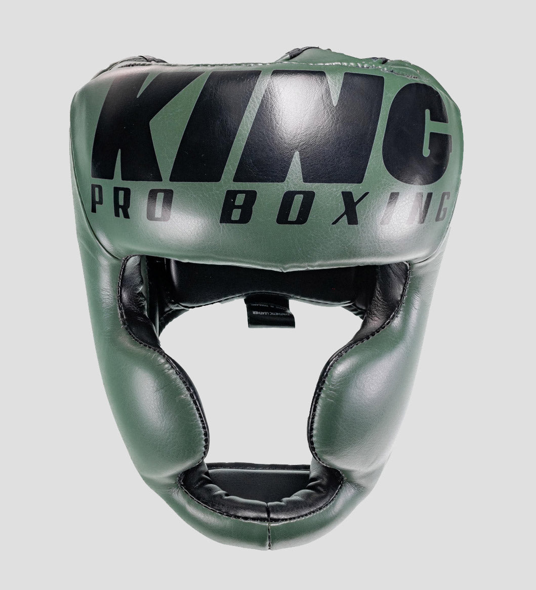 King Pro Boxing Hoofdbeschermer - Groen/Zwart - Hoofdbeschermers
