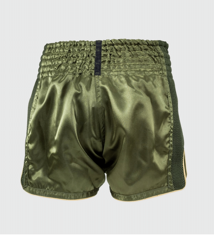 King Pro Boxing Kickboks Broekje - Kaki Groen/Goud - Shorts