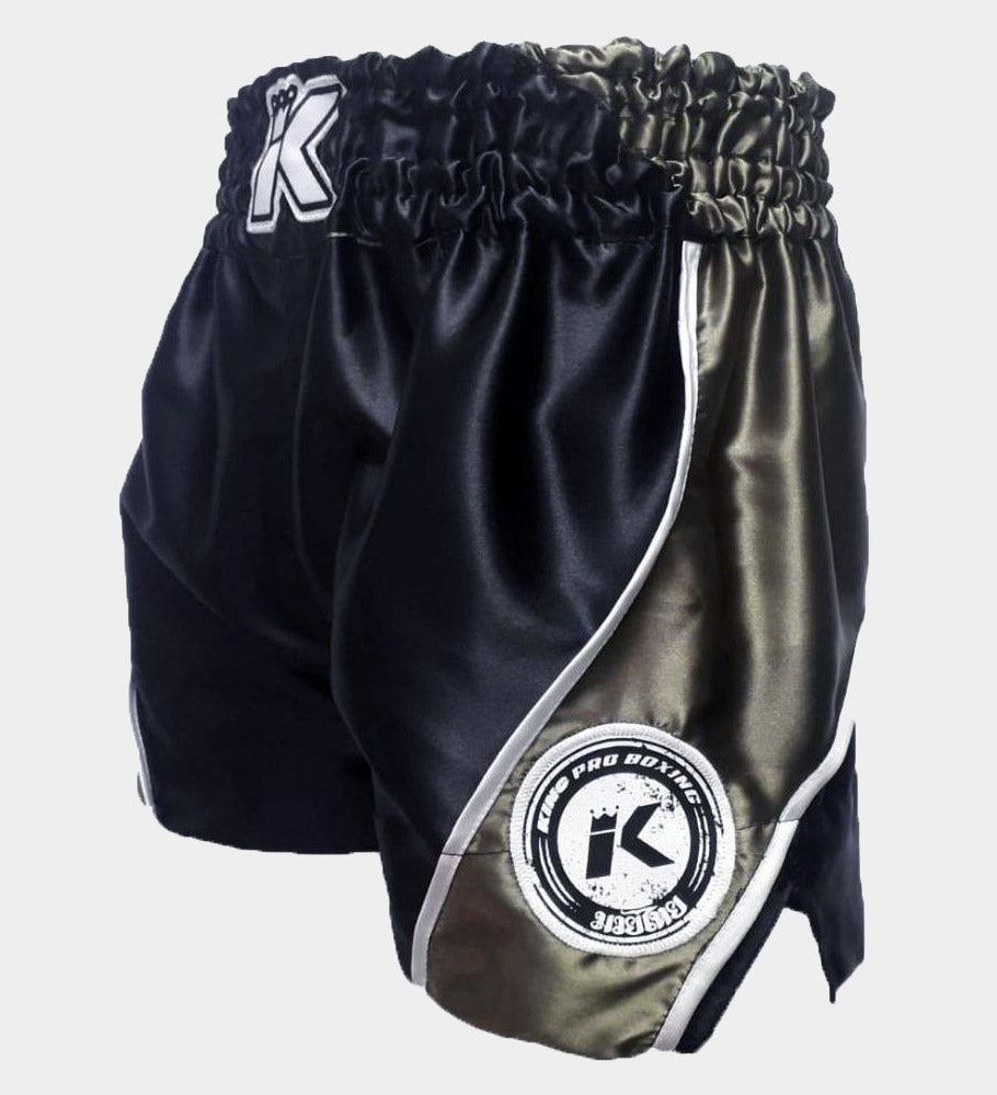 King Pro Boxing Kickboks Broekje - Zwart/Groen - Shorts