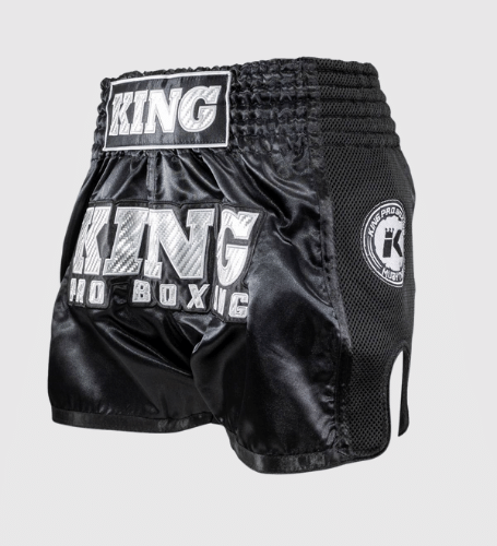 King Pro Boxing Kickboks Broekje - Zwart/Zilver - Shorts