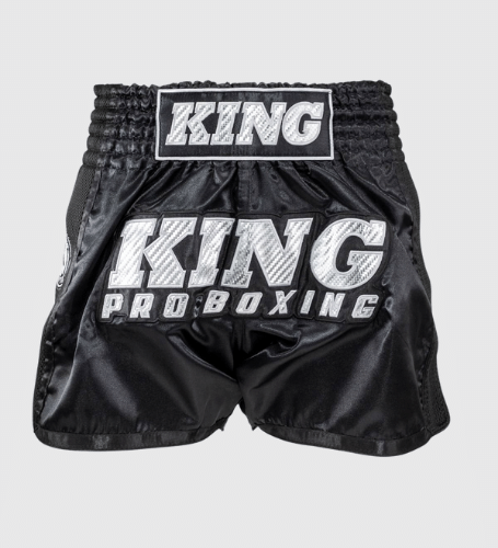 King Pro Boxing Kickboks Broekje - Zwart/Zilver - Shorts