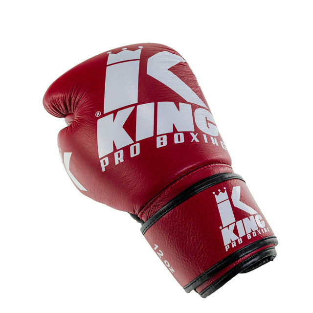 King Pro Boxing Boxhandschuhe Platinum – Rot/Schwarz
