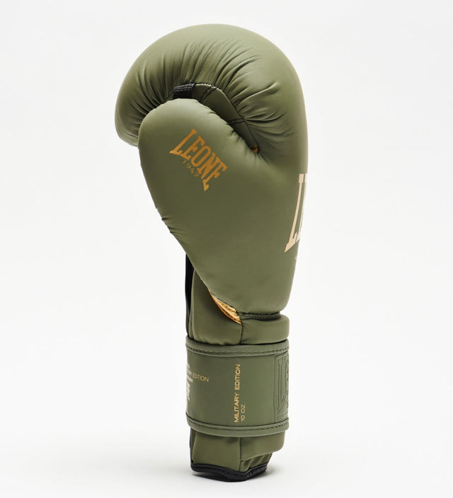Leone Boxing gloves GN059G - Khaki Green/Gold - Boxing gloves
