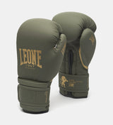 Leone (Kick)Bokshandschoenen GN059G - Kaki Groen/Goud - (Kick)Bokshandschoenen