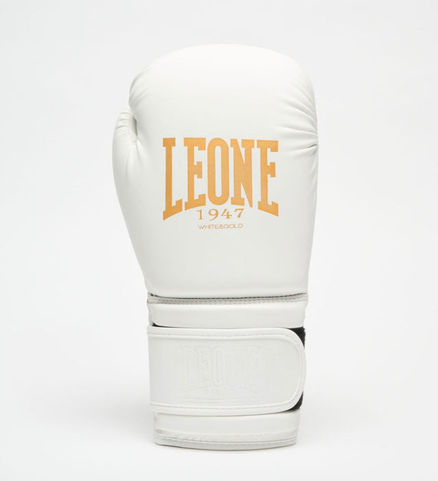 Guantoni da boxe Leone GN059W – Bianco/Oro