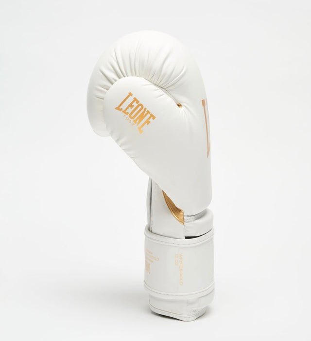 Guantoni da boxe Leone GN059W – Bianco/Oro