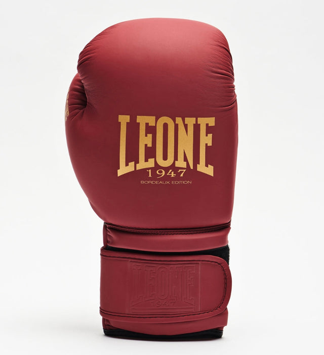 Guantoni da boxe Leone GN059X – Bordeaux/Oro