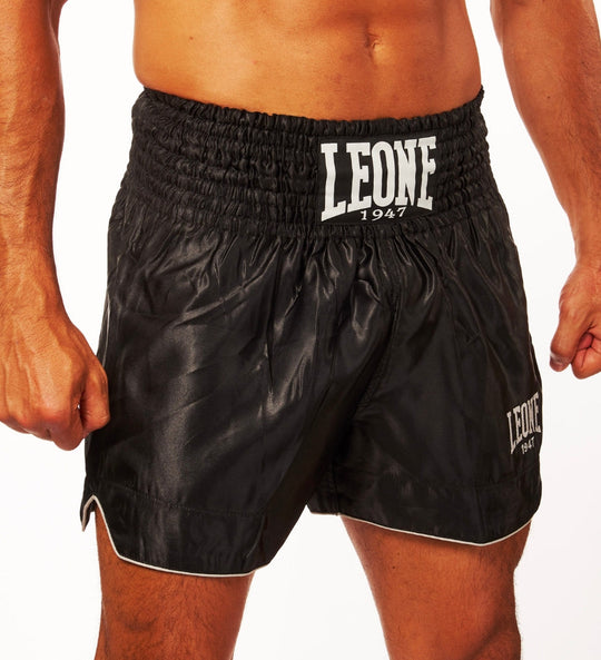 Leone Kickboks Broekje Basic - Zwart/Wit