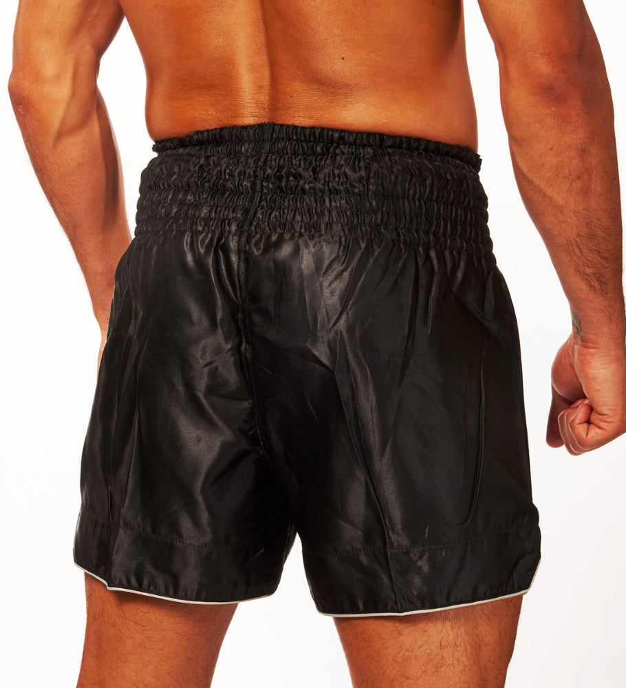 Leone Kickboks Broekje Basic - Zwart/Wit - Shorts