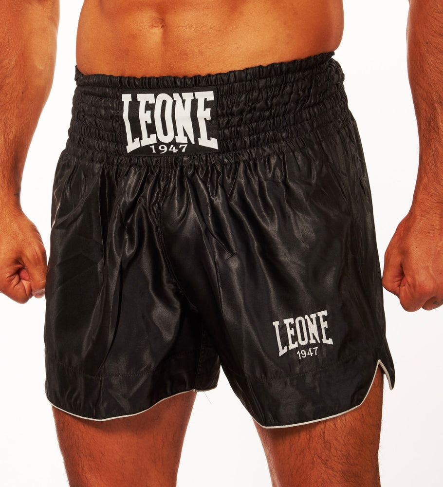 Leone Kickboks Broekje Basic - Zwart/Wit - Shorts