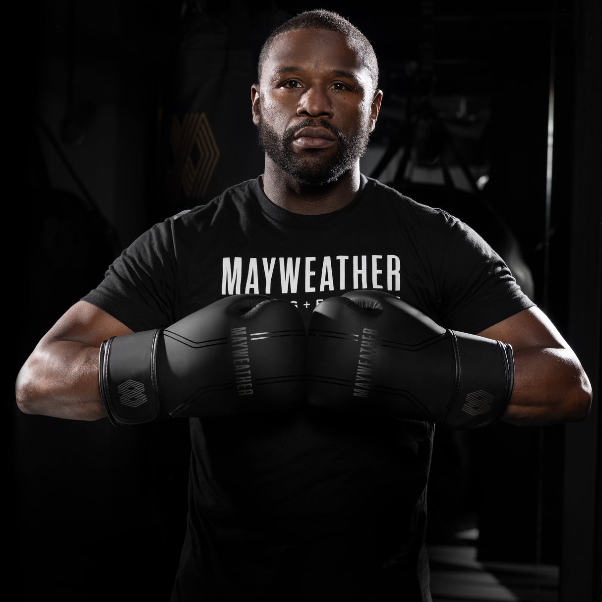 Hayabusa x Mayweather Bokshandschoenen Contender - Zwart/Zwart