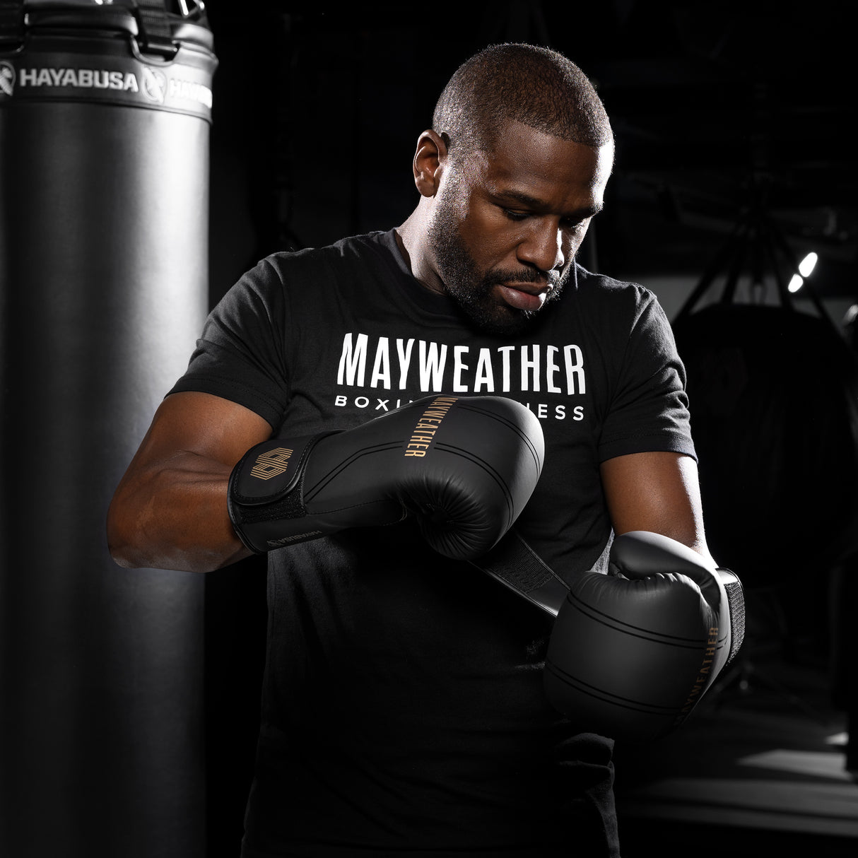 Hayabusa x Mayweather Bokshandschoenen Contender - Zwart/Goud