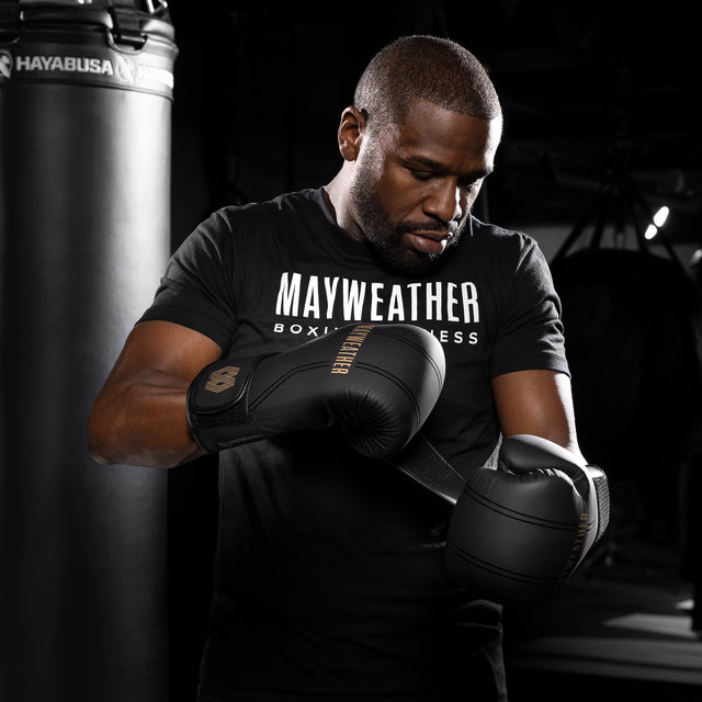 Hayabusa x Mayweather Boxhandschuhe Contender – Schwarz/Gold
