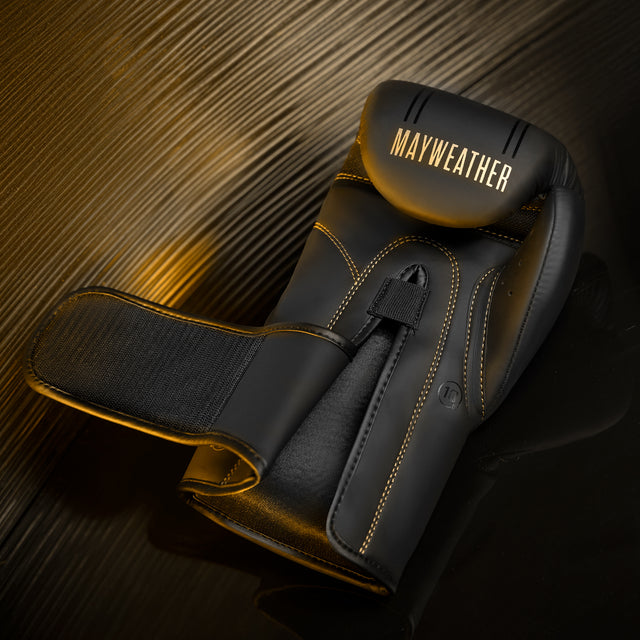 Hayabusa x Mayweather Boxhandschuhe Contender – Schwarz/Gold