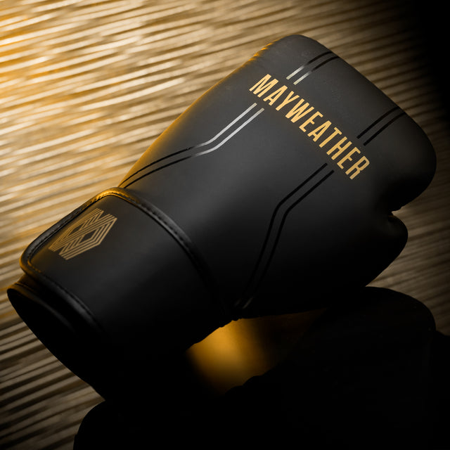 Hayabusa x Mayweather Boxhandschuhe Contender – Schwarz/Gold