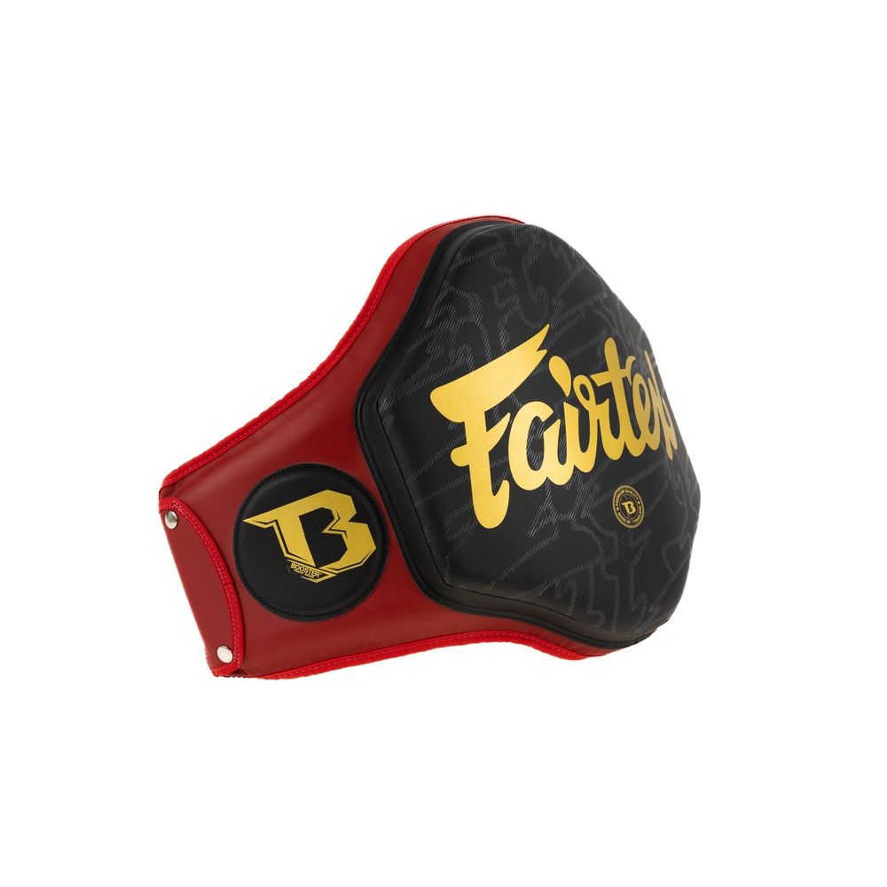 Fairtex Bauchschutz FXB – Rot/Schwarz/Gold