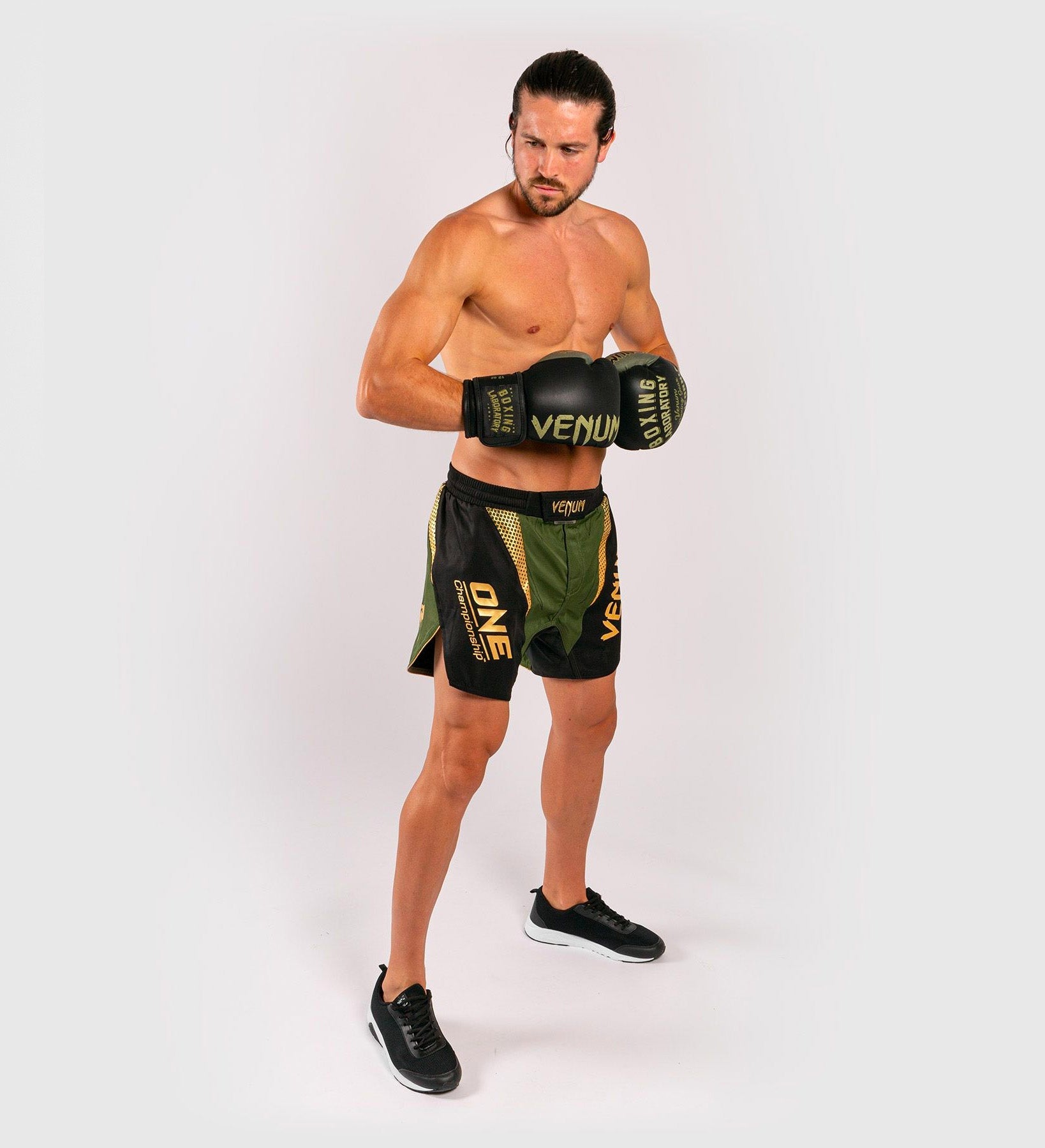 One FC Venum MMA Broekje - Groen/Goud/Zwart - Shorts