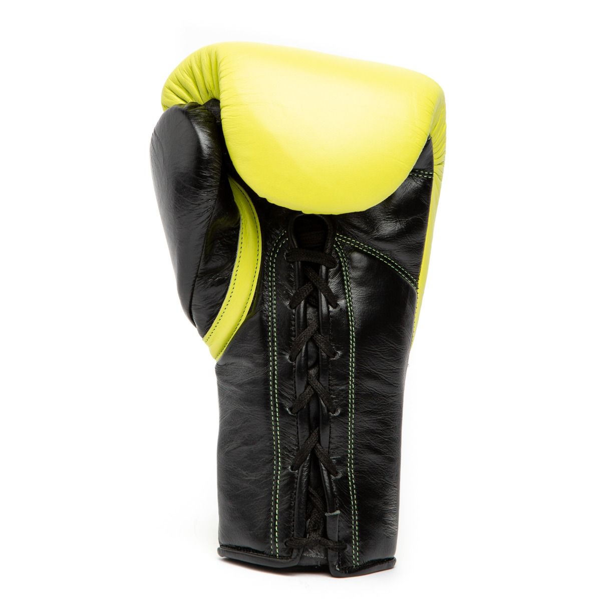 Everlast Bokshandschoenen Powerlock 2 Pro met vetersluiting - Geel/Zwart