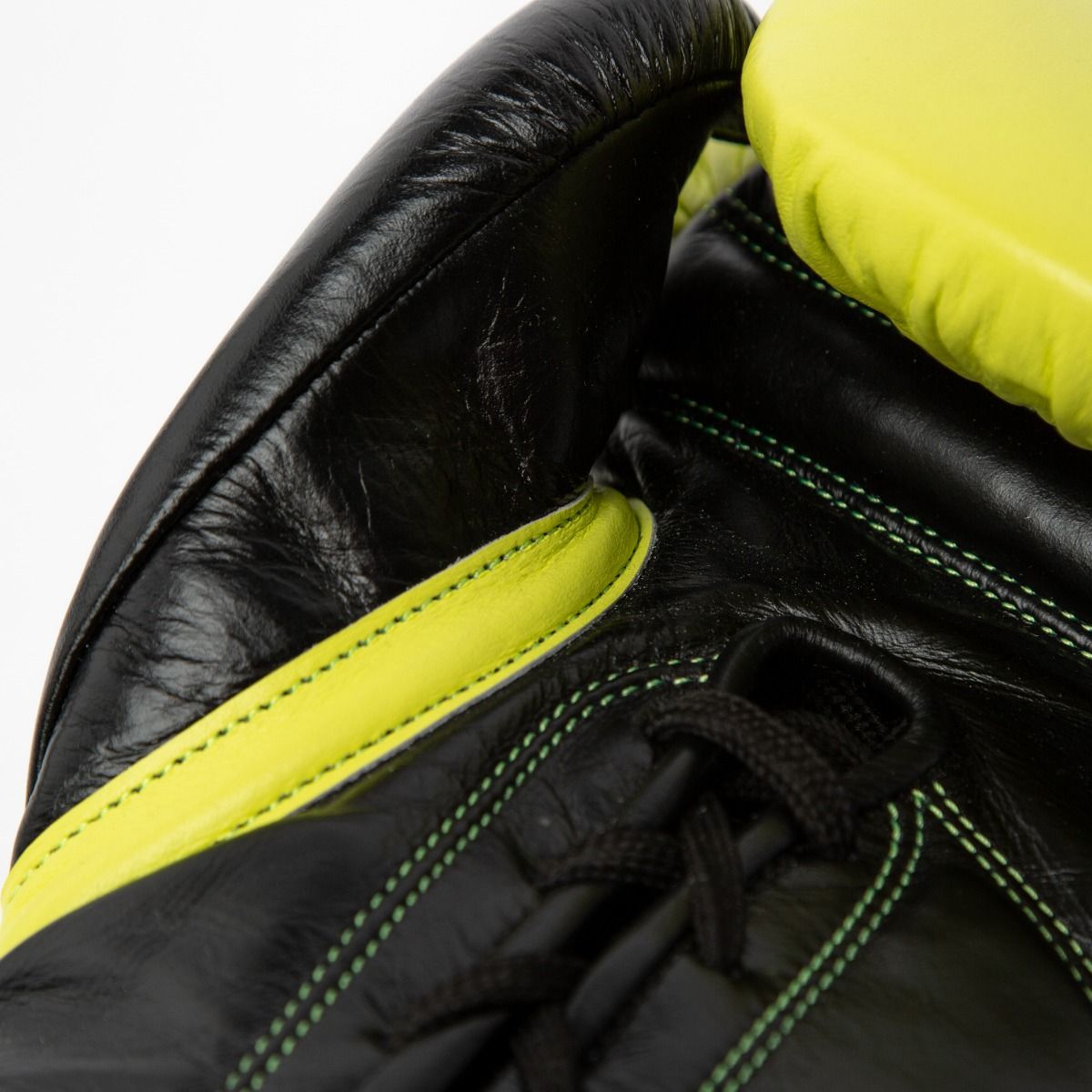 Everlast Bokshandschoenen Powerlock 2 Pro met vetersluiting - Geel/Zwart