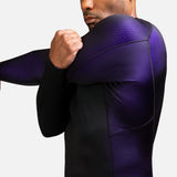 Hayabusa Rashguard Fusion Lange Mouwen - Zwart/Paars